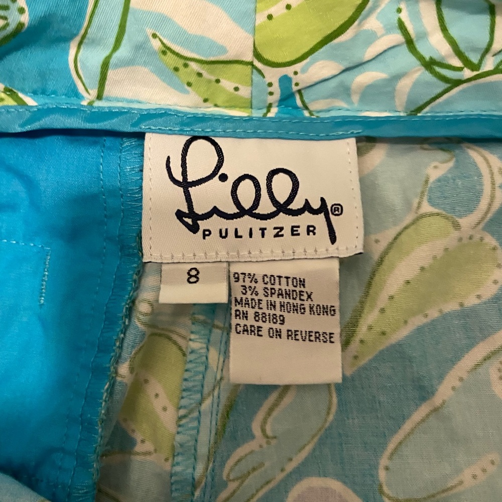 Lilly Pulitzer WHITE LABEL COLLECTOR Capri Pants 8 - Picture 5 of 7